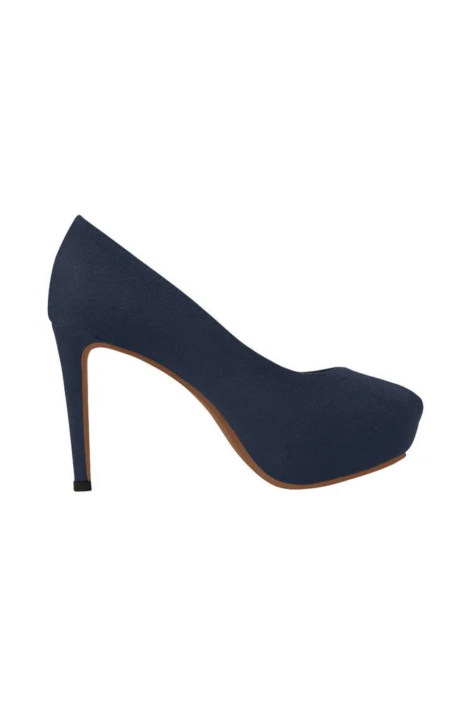 Blue Women's High Heels