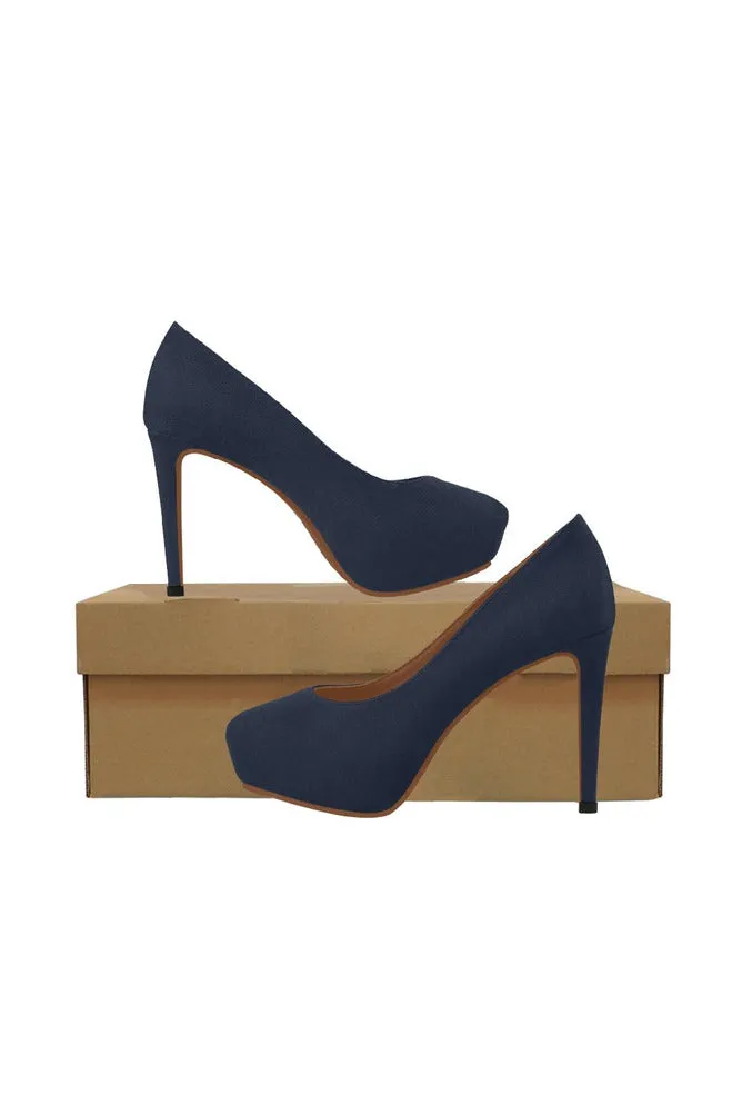 Blue Women's High Heels