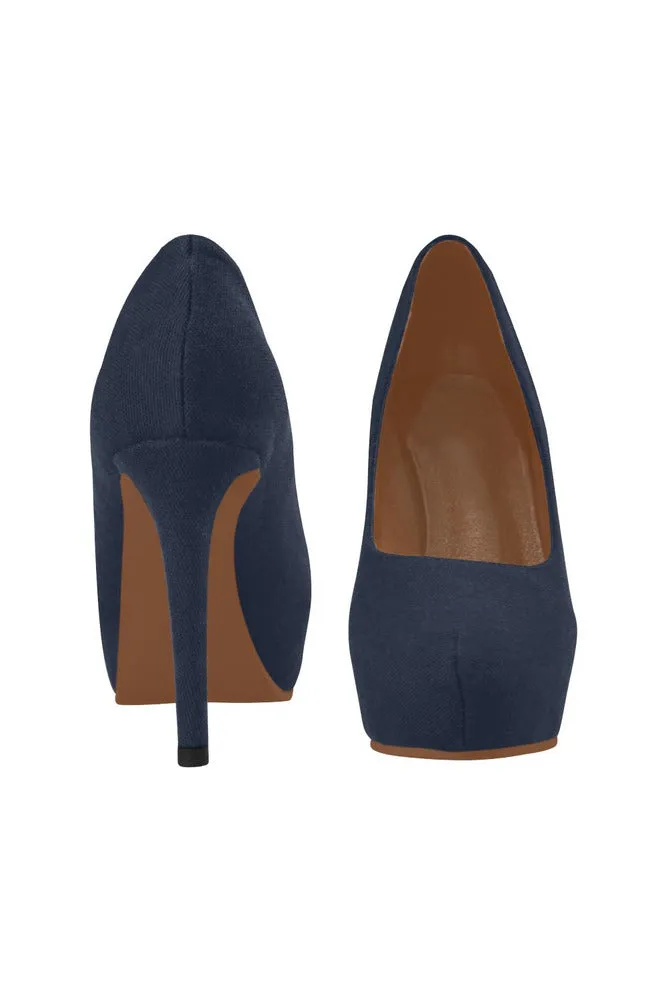 Blue Women's High Heels